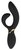 Черный вибромассажер-кролик AMELIE - 20 см., цвет черный - Dream toys