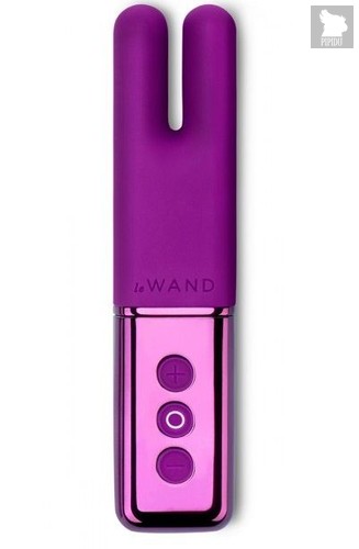Фиолетовый двухмоторный мини-вибратор Le Wand Deux, цвет фиолетовый - Le Wand