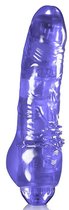 Фиолетовый вибратор LIGHT UP 100 RHYTHMS VIBE - 19 см., цвет фиолетовый - Nanma (NMC)