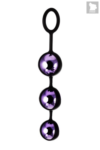 Фиолетово-тройные вагинальные шарики TOYFA A-toys, цвет фиолетовый - Toyfa