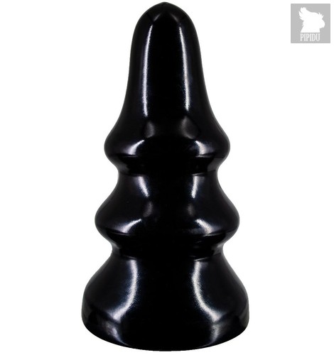 Черная анальная пробка MAGNUM 19 - 22 см., цвет черный - Lovetoy (А-Полимер)