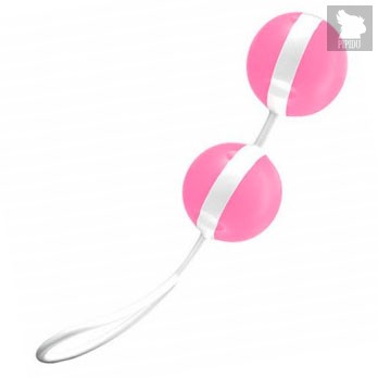 Ярко-розовые вагинальные шарики Joyballs Bicolored - Joy Division