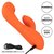 Оранжевый вибромассажер Stella Liquid Silicone Dual “G” - 17,75 см., цвет оранжевый - California Exotic Novelties