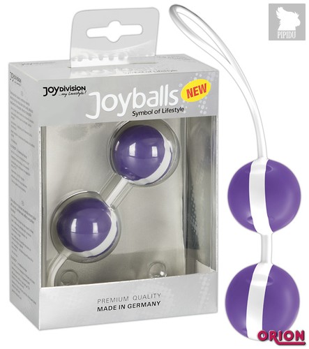 Вагинальные шарики Joyballs Duo, цвет белый/фиолетовый - Joy Division