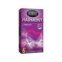 Презервативы с рёбрышками Domino Harmony - 6 шт. - LUXLITE