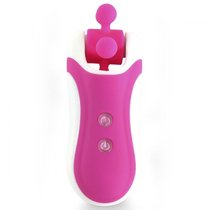 Розовый оросимулятор Clitella со сменными насадками для вращения, цвет розовый - FeelzToys
