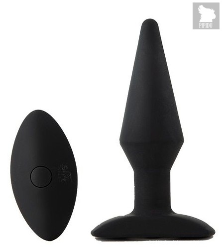 Черный анальный вибромассажер WIRELESS REMOTE PLUG - 13 см., цвет черный - Dream toys