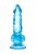 Голубой реалистичный фаллоимитатор Indy - 15,8 см., цвет голубой - Toyfa