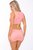 Соблазнительное мини-платье с открытым животиком, цвет розовый, S-L - Pink lipstick