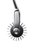 Серебристое колесо Вартенберга с ребристой ручкой, цвет серебряный - Toyfa