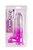 Фиолетовый фаллоимитатор с мошонкой, прозрачным стволом и присоской - 17,8 см, цвет фиолетовый - Dream toys