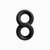 Двойное эрекционное кольцо бесконечность Renegade - Infinity Ring - Black, цвет черный - NS Novelties