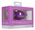 Фиолетовая анальная пробка Extra Large Ribbed Diamond Heart Plug - 9,6 см., цвет фиолетовый - Shots Media