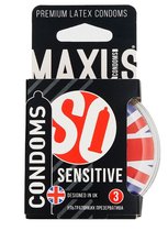 Ультратонкие презервативы в пластиковом кейсе MAXUS AIR Sensitive - 3 шт. - maxus