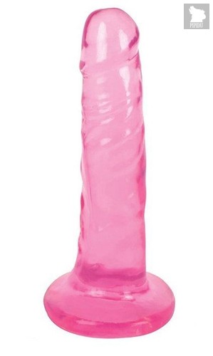 Розовый фаллоимитатор Slim Stick Dildo - 15,2 см., цвет розовый - XR Brands
