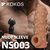 Телесная насадка с бугорками и открытой головкой Nude Sleeve M - 12 см., цвет телесный - Kokos