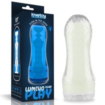 Светящийся в темноте мастурбатор Lumino Play Masturbator Pocketed, цвет прозрачный - LoveToy