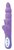 Фиолетовый вибромассажер с клиторальным стимулятором в виде бабочки PLAY CANDI WIGGLE BUTTERFLY - 17 см, цвет фиолетовый - Seven Creations