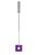 Фиолетовая шлёпалка Leather Square Tiped Crop с наконечником-квадратом - 56 см - Shots Media