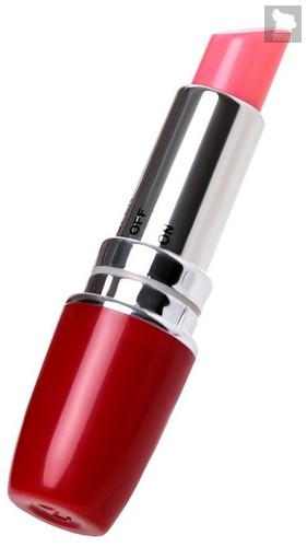 Красный мини-вибратор в форме губной помады Lipstick Vibe, цвет красный - Toyfa