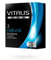 Классические презервативы VITALIS PREMIUM natural, 3 шт. - VITALIS
