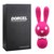 Розовый вибростимулятор-зайчик Dorcel - 16 см., цвет розовый - Howells