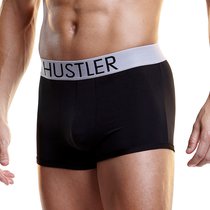 Боксеры Hustler на широкой резинке из микрофибры, цвет черный, XL - Hustler Lingerie