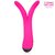 Ярко-розовый перезаряжаемый сплит-вибратор - 22 см., цвет розовый - Bior toys