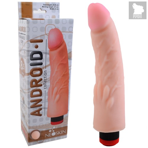 Реалистичный вибратор ANDROID Collection-I - 21,8 см, цвет телесный - Lovetoy (А-Полимер)