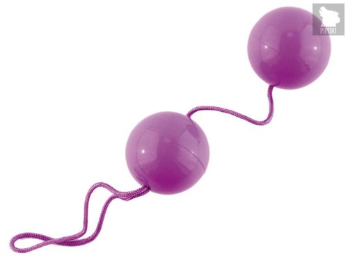 Фиолетовые вагинальные шарики BI-BALLS, цвет фиолетовый - Toyfa