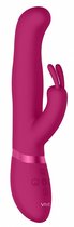 Розовый вибромассажер-кролик Izara - 22 см., цвет розовый - Shots Media