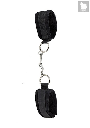 Черные наручники Velcro Cuffs, цвет черный - HOT