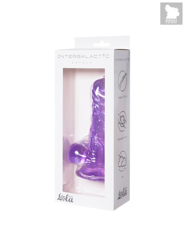 Прозрачный дилдо Intergalactic Oxygen Purple 7084-02lola, цвет фиолетовый - Lola Toys