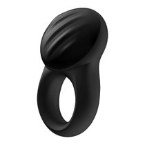 Эрекционное кольцо Satisfyer Signet Ring с возможностью управления через приложение, цвет черный - Satisfyer