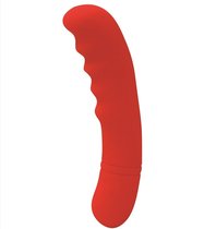 Красный вибратор Rhea для стимуляции G-точки - 18 см, цвет красный - Le Frivole