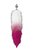 Серебристая анальная пробка с розовым хвостом Starlit, цвет розовый - Lola Toys