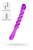 Фиолетовый двусторонний фаллоимитатор Tanza - 27,5 см., цвет фиолетовый - Toyfa