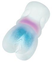 Прозрачный реалистичный мастурбатор Juicy Pussy Crystal Wave, цвет прозрачный - Toyfa