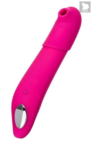 Розовый стимулятор с пульсацией и вакуум-волновой стимуляцией JOS Oscar - 20,5 см., цвет розовый - Jos