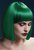 Зеленый парик со стрижкой прямой боб, цвет зеленый - Fever