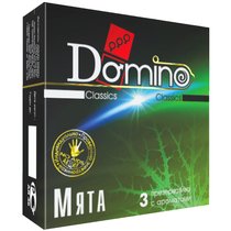 Ароматизированные презервативы Domino Мята - 3 шт. - LUXLITE
