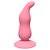 Розовая анальная пробка Waved Anal Plug Pink - 11 см - Lola Toys