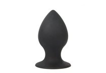 Чёрная анальная пробка Sex Expert - 7 см., цвет черный - Bioritm