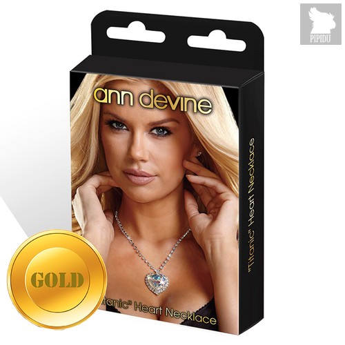 Золотистая цепочка с сердцем TITANIC Heart Necklace, цвет золотой - Ann Devine