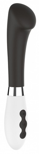 Черный вибратор Aceso с утолщенной головкой - 20,8 см., цвет черный - Shots Media