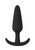 Черная анальная пробка для ношения Slim Butt Plug - 8,3 см., цвет черный - Shots Media