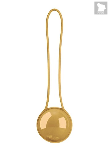 Вагинальный шарик Pleasure Ball Deluxe - Gold, цвет золотой - Shots Media