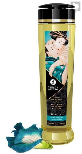 Массажное масло Sensual с цветочным ароматом - 240 мл. - Shunga Erotic Art