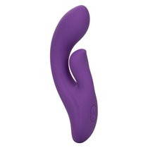 Фиолетовый вибратор-кролик Stella Liquid Silicone Dual Pleaser - 17,25 см., цвет фиолетовый - California Exotic Novelties