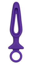 Фиолетовая силиконовая пробка с прорезью Silicone Groove Probe - 10,25 см., цвет фиолетовый - California Exotic Novelties